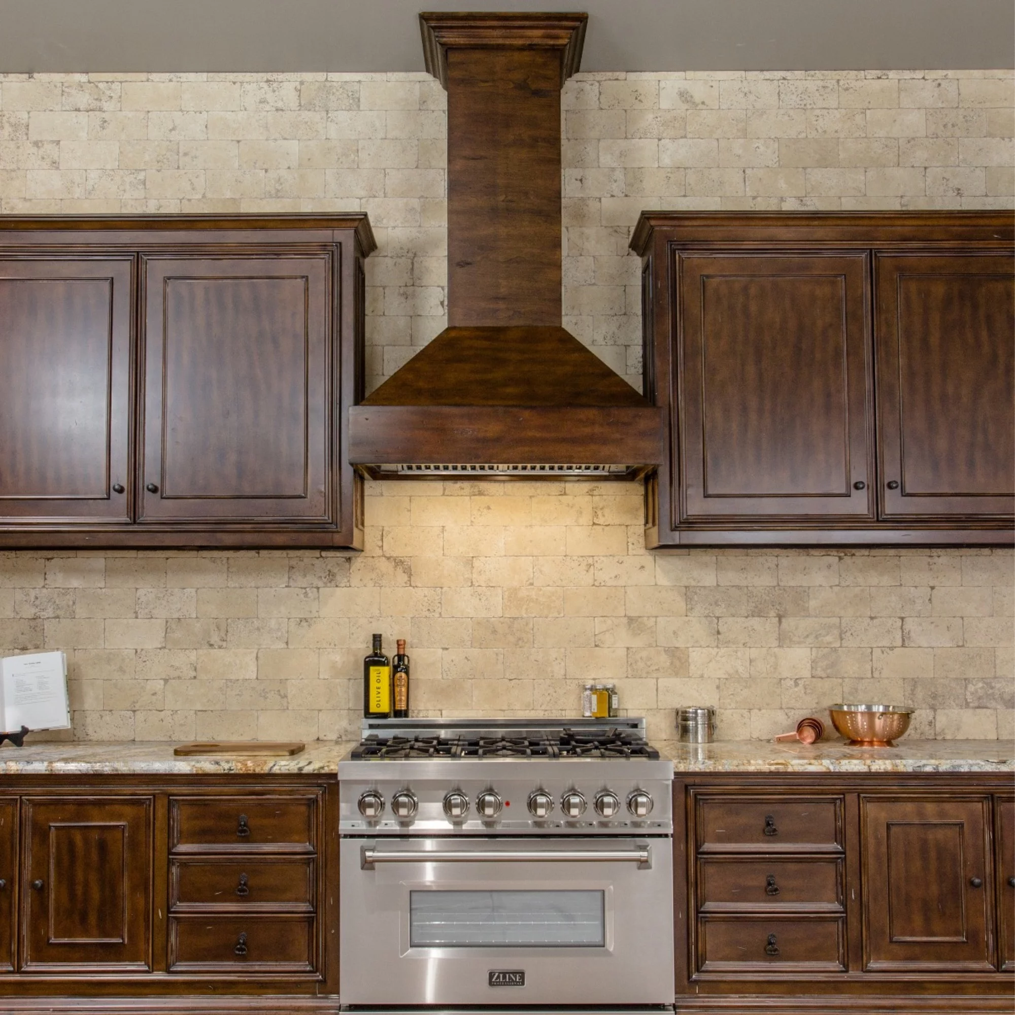 ZLine 355WH30 Designer Series Wooden Wall Range Hood With Crown Molding