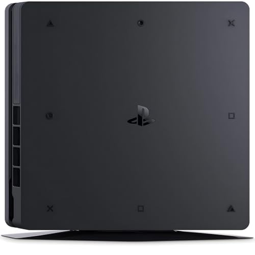 Zeust PlayStation 4 Slim 1TB Console Bundle - Includes the PS4 Console Slim 1TB, 2 Dualshock 4 Wireless Controllers, MicroUSB Charging Cable, HDMI cable, Wired Earbuds and Microfiber Cloth (Renewed)