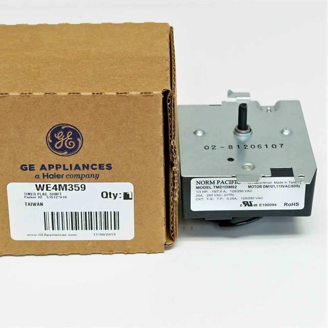 GE WE4M359 GE Dryer Timer Control WE4M359 AP3995346 PS1517734