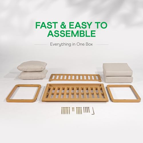 IDZO Heavy Duty 500lbs Weight Capacity Wicker Bistro Table and Chairs Set of 2 with Olefin Fabric Soft Cushions