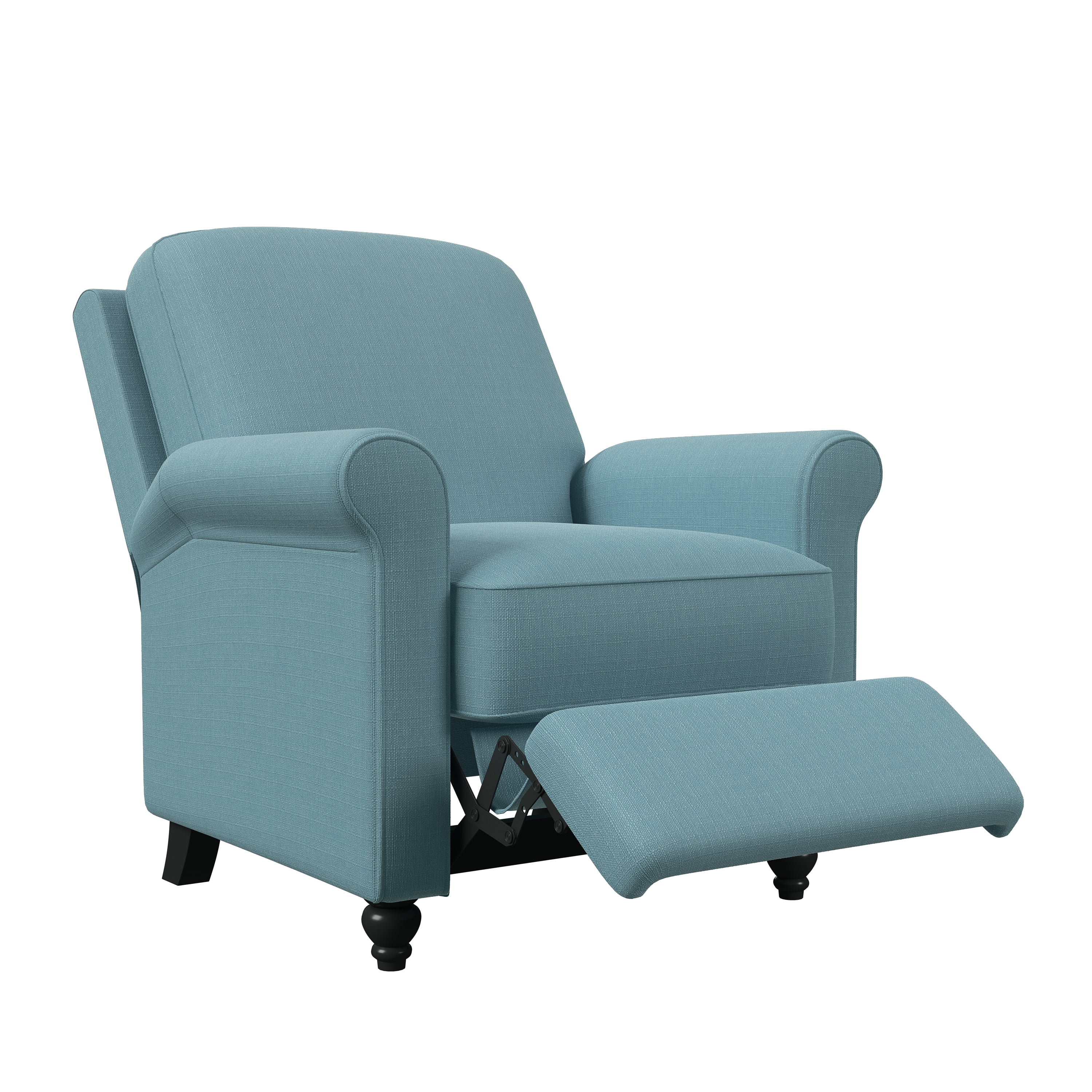 Homesvale Lincoln Push Back Recliner Chair, Sky Blue