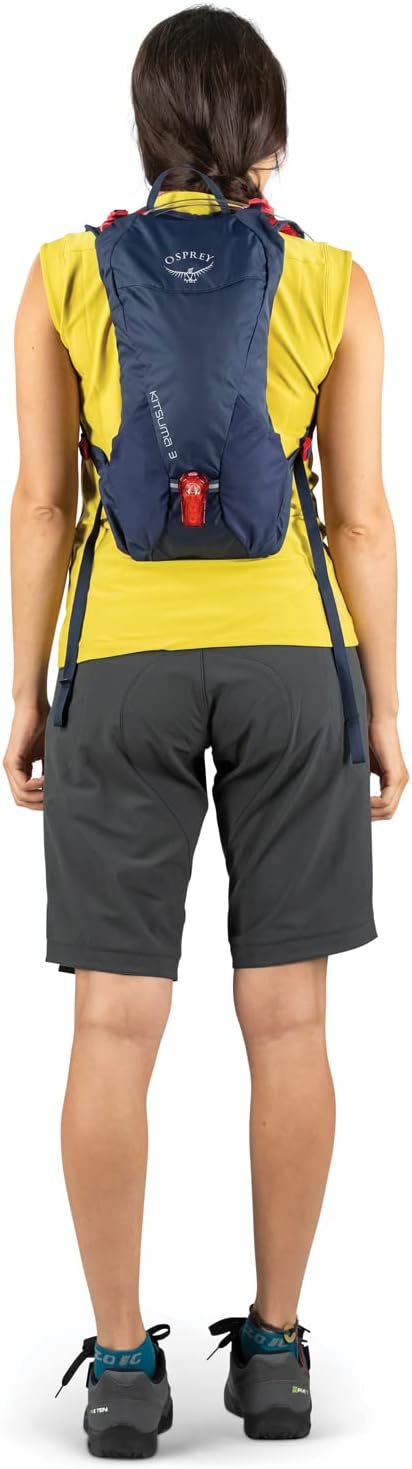 Osprey Kitsuma 7L Women's Biking Backpack with Hydraulics Reservoir, Claret Red