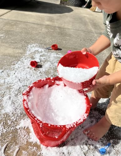 Instant Snow Powder – 1 lb Jar – Fun Sensory Faux Snow Play, Feels Like Real Snow, Cool & Damp (3 LB-Make 24 Gal.)
