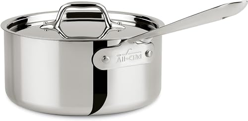 All-Clad Stainless Steel Saucepan Cookware, 3-Quart, Silver