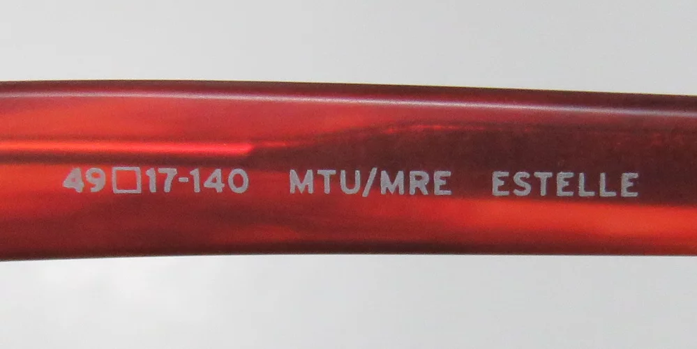 NEW BARTON PERREIRA ESTELLE WOMENS/LADIES CAT EYE FULL-RIM TITANIUM MATTE RED CAT EYES HIP TITANIUM FRAME DEMO LENSES 49-17-140 EYEGLASSES/GLASSES