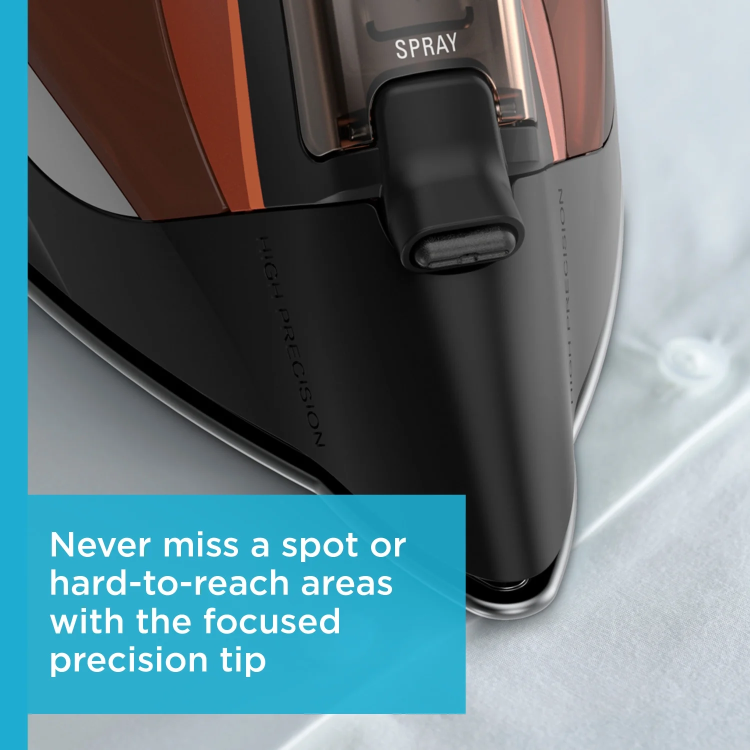 Rowenta Access Steam Iron, Vertical Steaming, Maximum Steam Distribution, Red