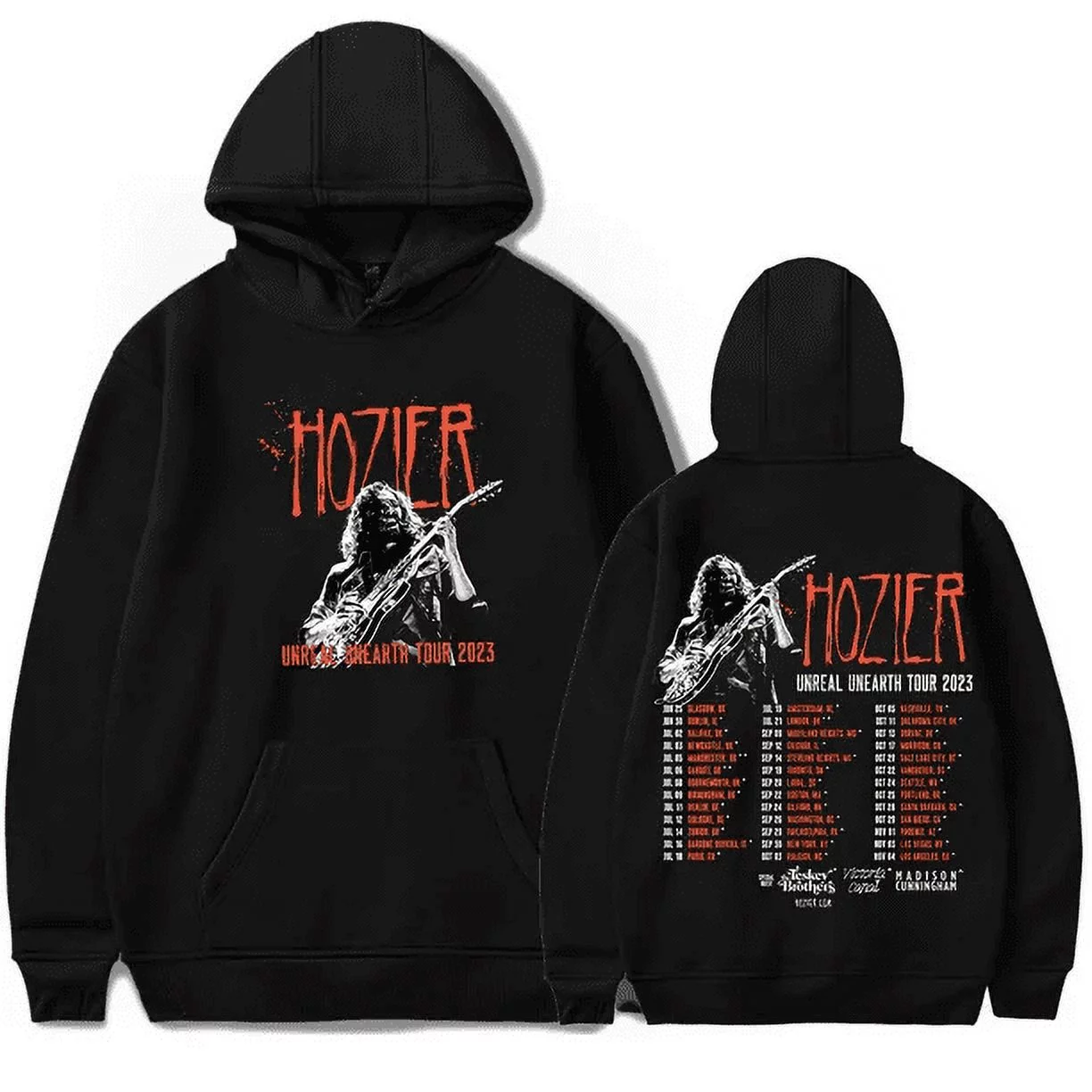 Hozier hoodies 2023 Unreal Unearth tour hoodies sweatshirt music fans  rock club hoodies sweatshirt blues Pullovers