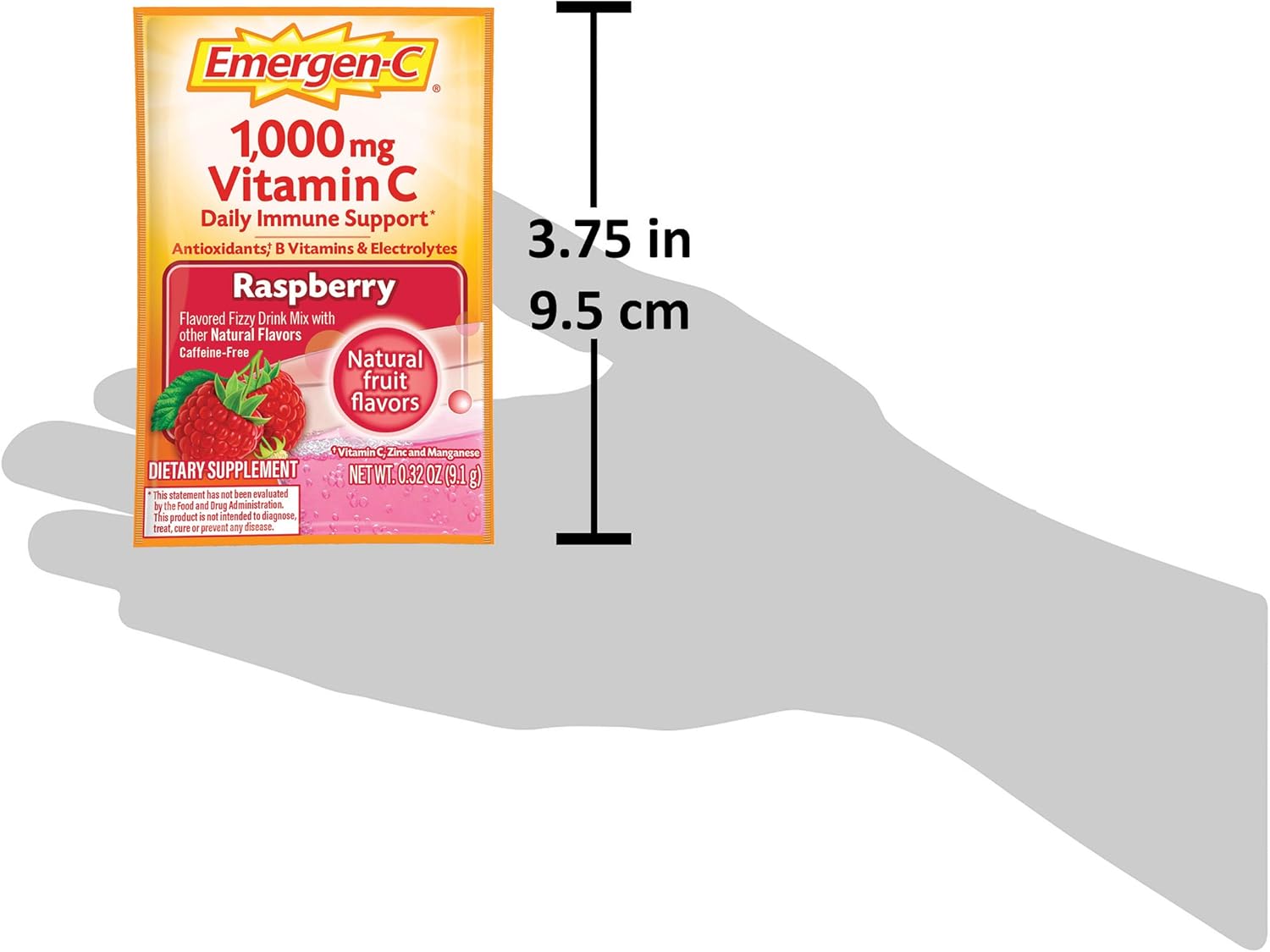 Alacer - Emergen-C Vitamin C Energy Booster Raspberry 1000 mg. - 30 Packet(s)