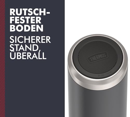 Thermos ICON Insulated Drinking Bottle with Straw, 0.71 L, Sandstone Matt, Beige, 12 Hours Cold, Stainless Steel, Thermos Flask, Dishwasher Safe, BPA-Free