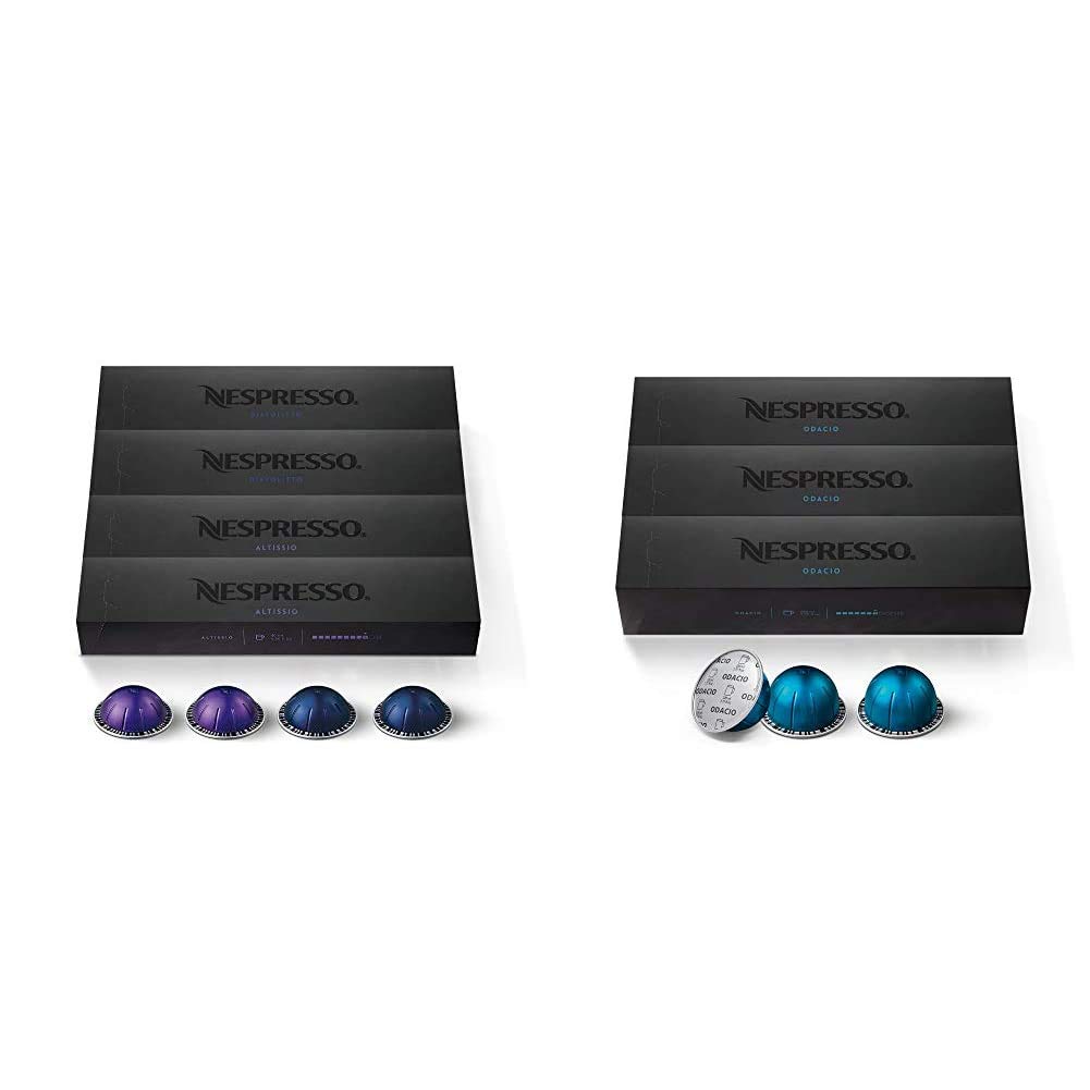 Nespresso Capsules VertuoLine Espresso and Coffee Variety Bundle (40 Count)
