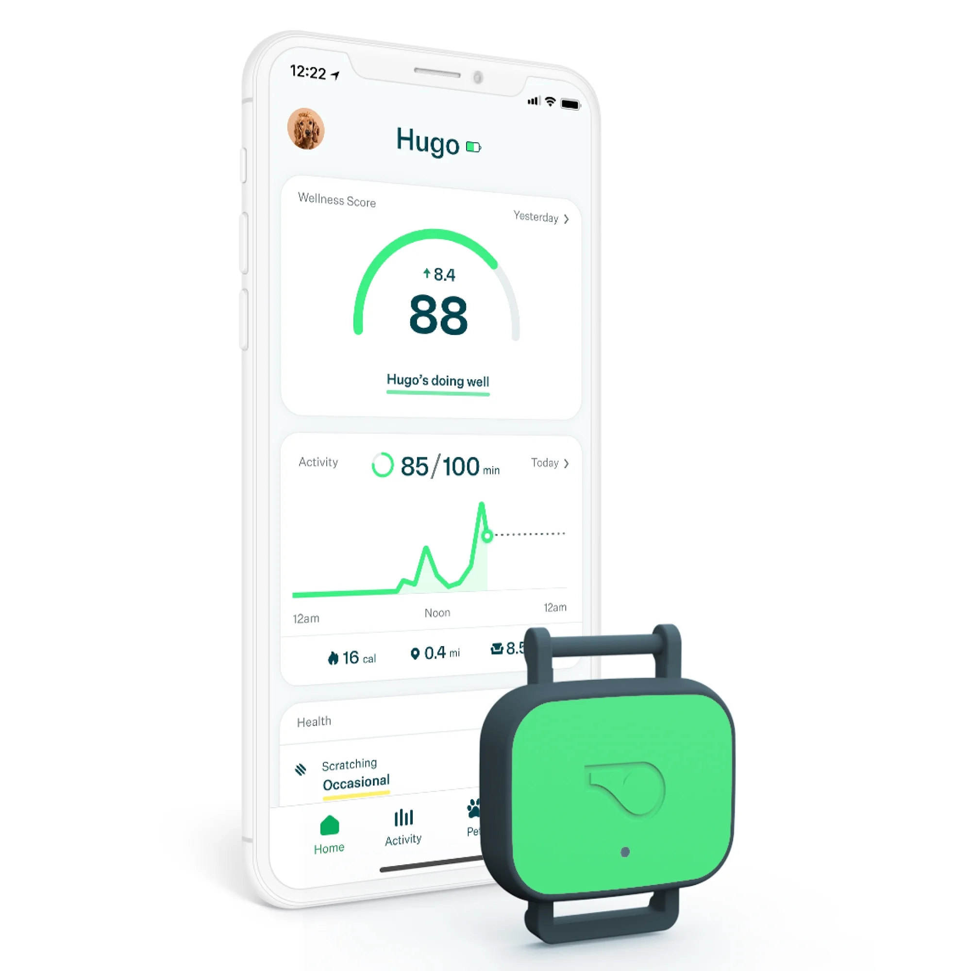 Whistle Health Smart Device | Dog Health and Fitness Tracker
