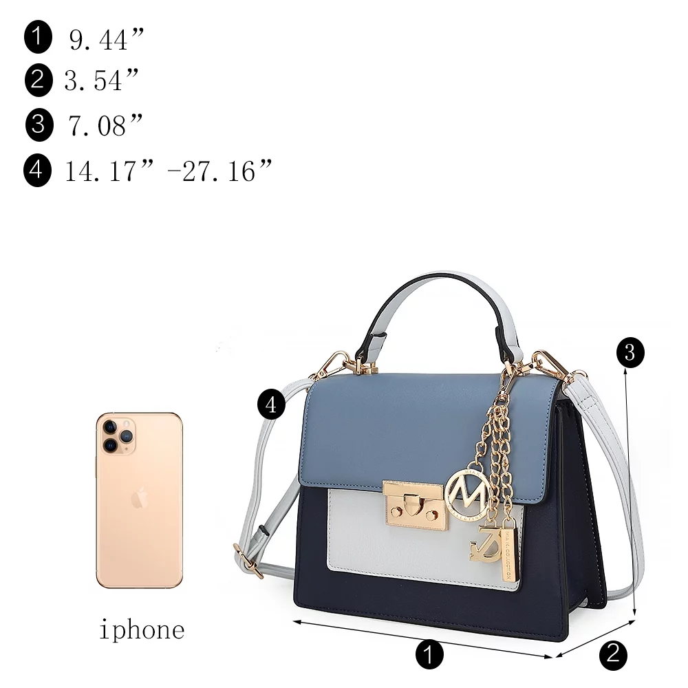 MKF Collection Women's Quinzel Shoulder Handbag by Mia K., Blush