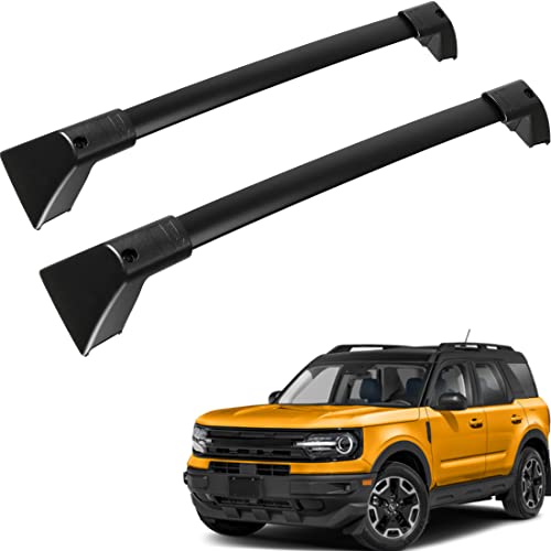 ALAVENTE Roof Rack Cross Bars Fit for Ford Explorer 2020 2021 2022 2023 with Side Rails Fixed Point (Raised Rails) 165lbs Aluminum Roof Cross Bars for Rooftop Luggage Cargo Carrier Canoe Kayak Bike