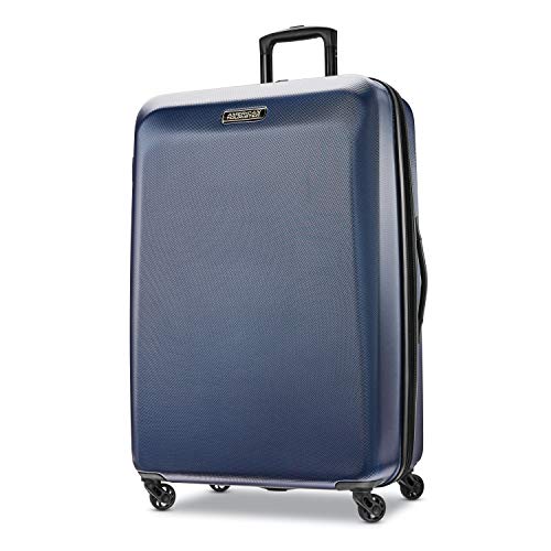 American Tourister Moonlight Hardside Expandable Luggage with Spinner Wheels, Blue Terazzo, 2-Piece Set (20/28)