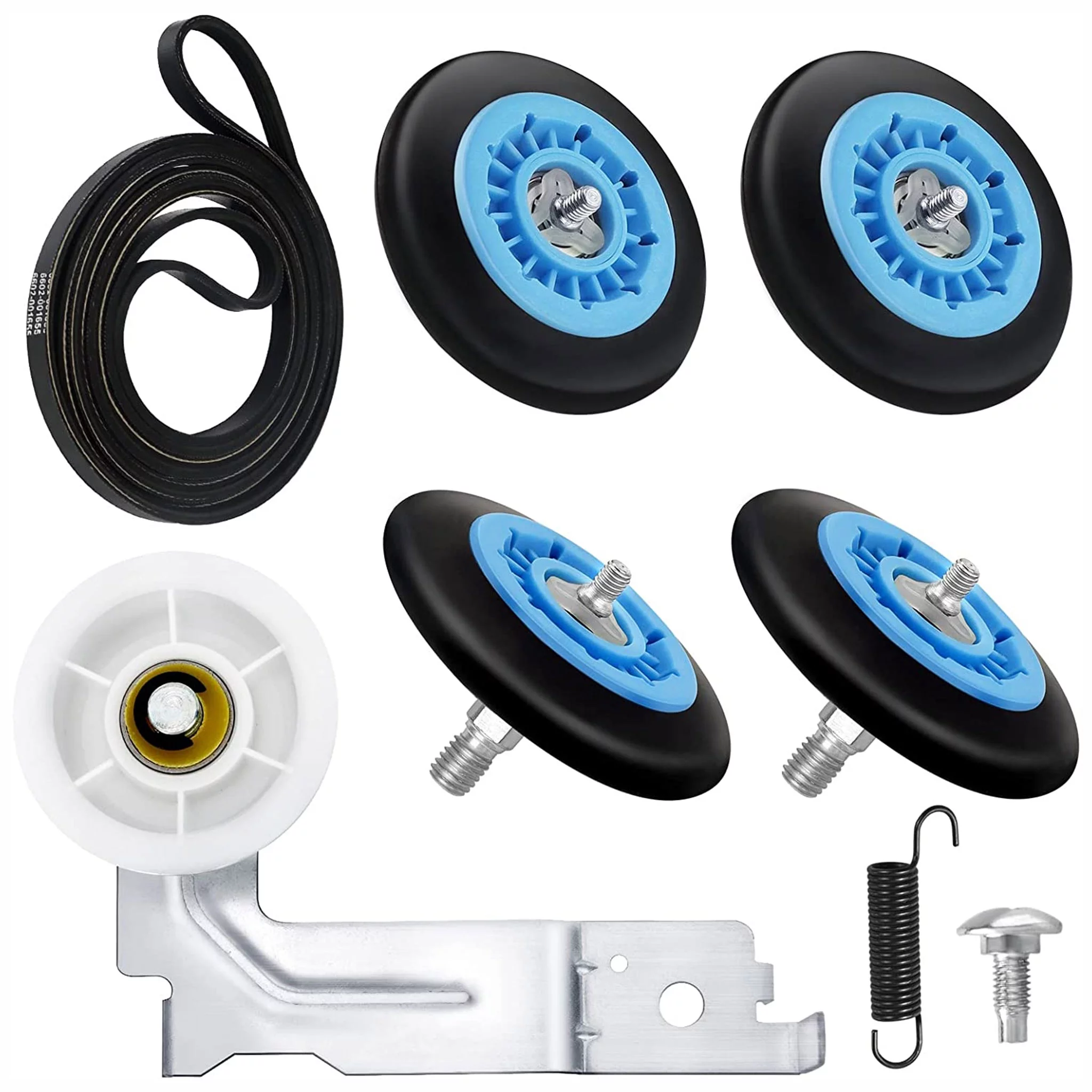 Beaquicy DC97-16782A Dryer Repair Kit Drum Roller Belt 6602-00165 DC93-00634A Idler Pulley