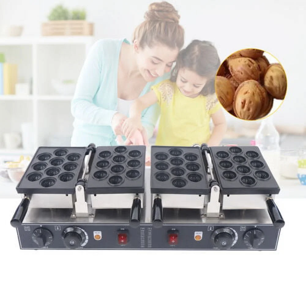 Automatic Walnut Cake Maker Electric Mini Nut Waffle Bread Baking Machine 110v