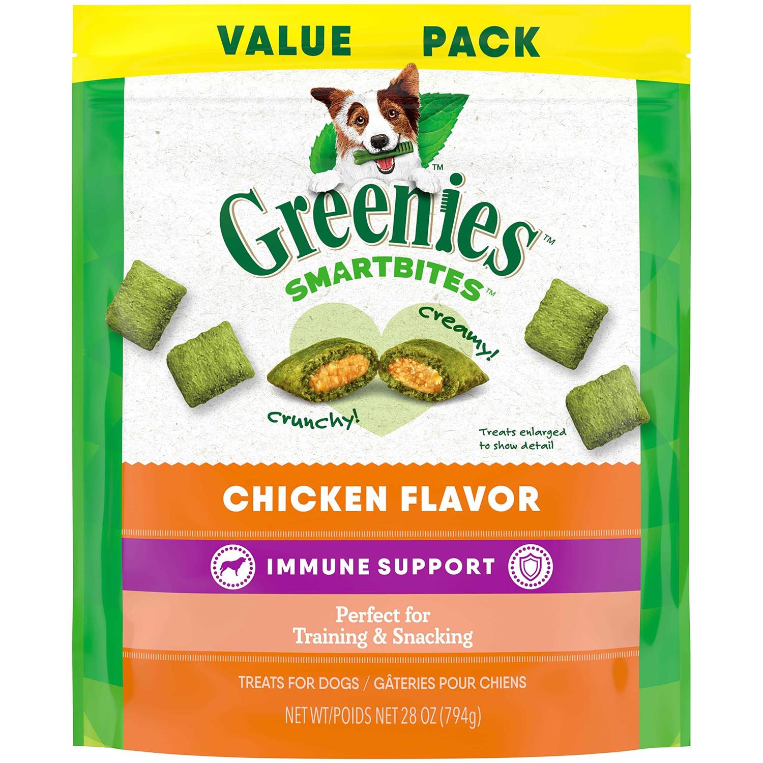Greenies Immune Support Crunchy & Soft Dog Treats Chicken - Pet Supplies online store