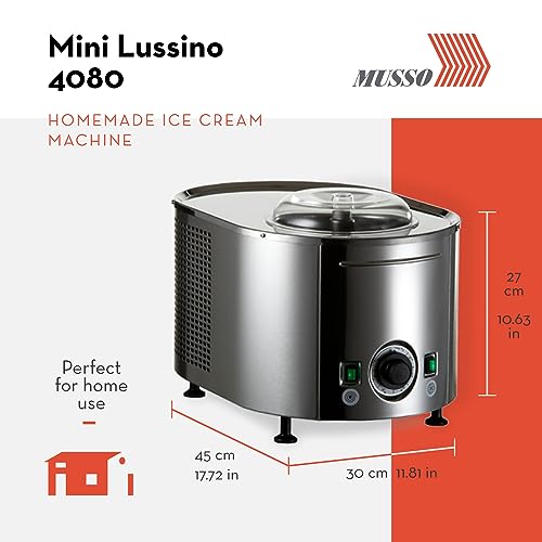 Lello 4080 Musso Lussino 1.5-Quart Ice Cream Maker, Stainless - 110/120V 60 HZ