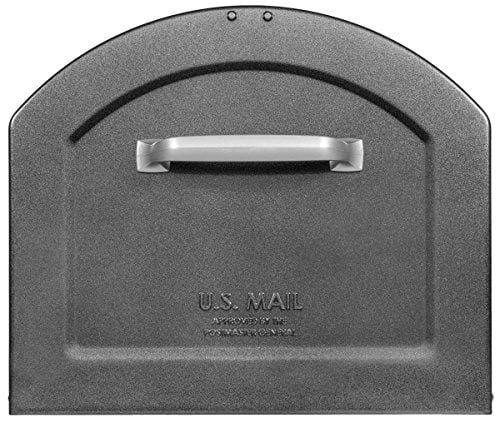 Architectural Mailboxes 5007262 12 x 14 x 18.3 in. Centennial Galvanized Steel Post Mounted Mailbox, Pewter