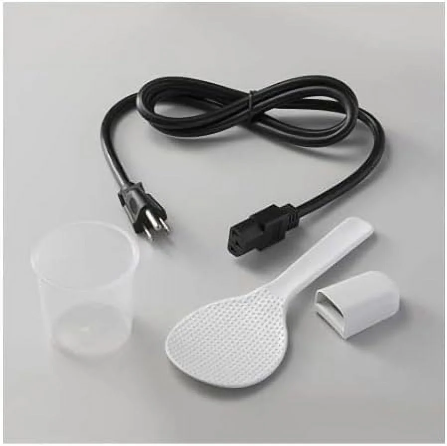 Automatic Rice Cooker And Warmer (White) Bundle With 9.5-Inch Rice Washing Bowl With Side And Bottom Drainers (2 Items)