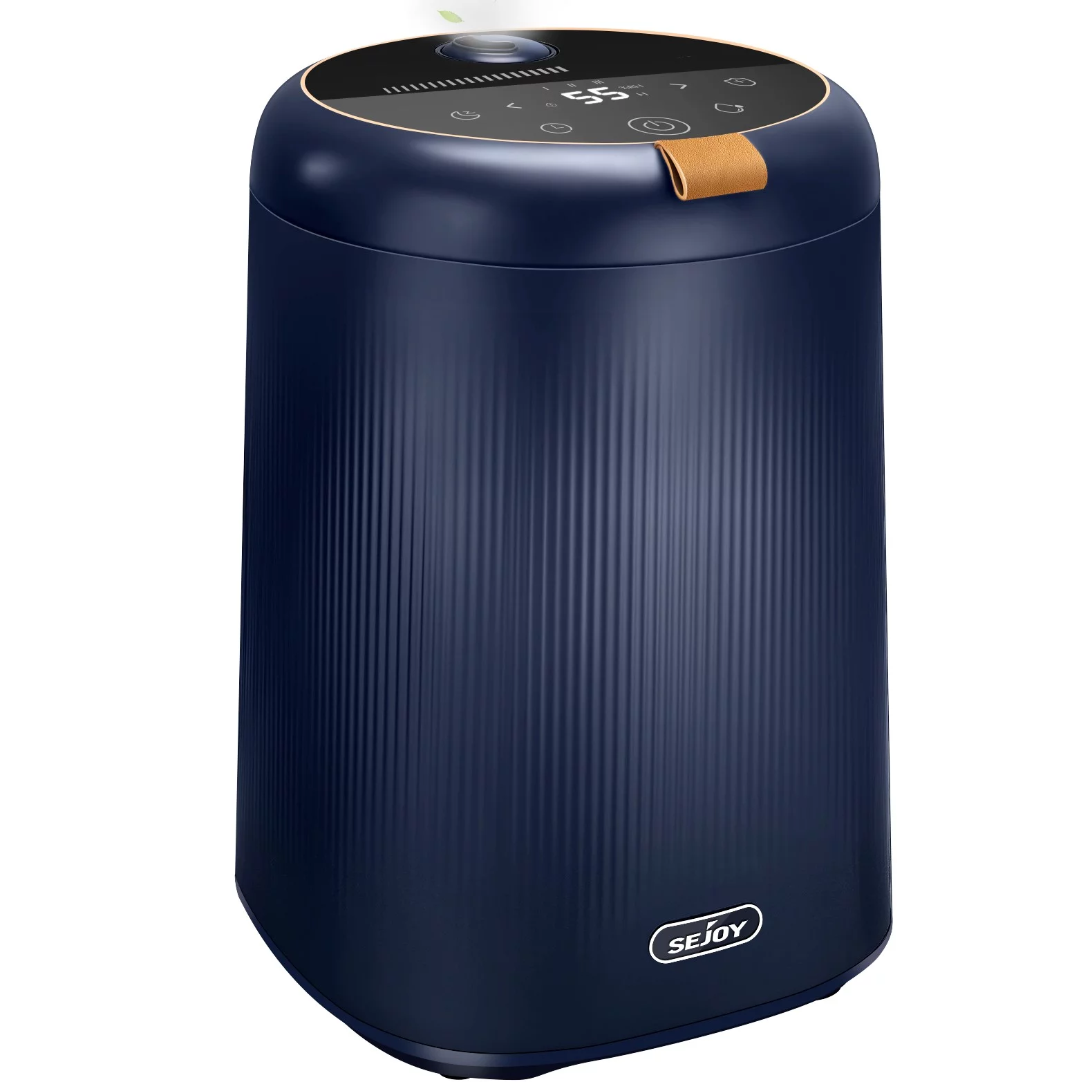 Sejoy Room Humidifier for Bedroom,4L Baby Top Fill Ultrasonic Warm and Cool Mist Humidifier,Ultra Quiet Humidistat, Navy Blue