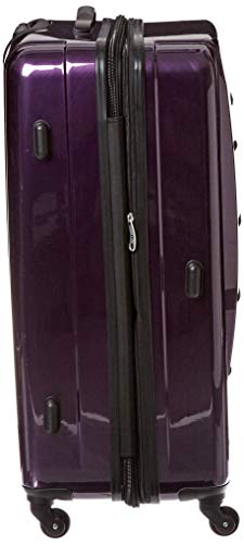 Samsonite Winfield 2 Hardside Expandable Luggage with Spinner Wheels, Brushed Anthracite, Checked-Large 28-Inch