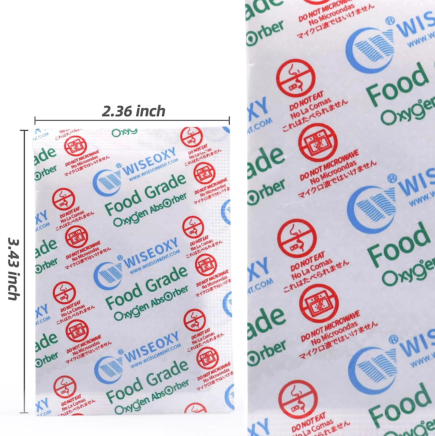 Wisesorb 500CC 300 Packs Oxygen Absorbers for Food Storage, Food Grade Oxygen Absorbers, O2 Absorbers Food Grade for Food Storage