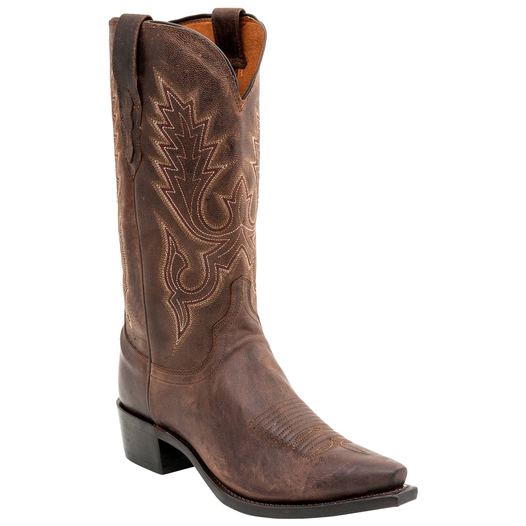 Lucchese M1002 (Chocolate Madras Goat) Cowboy Boots
