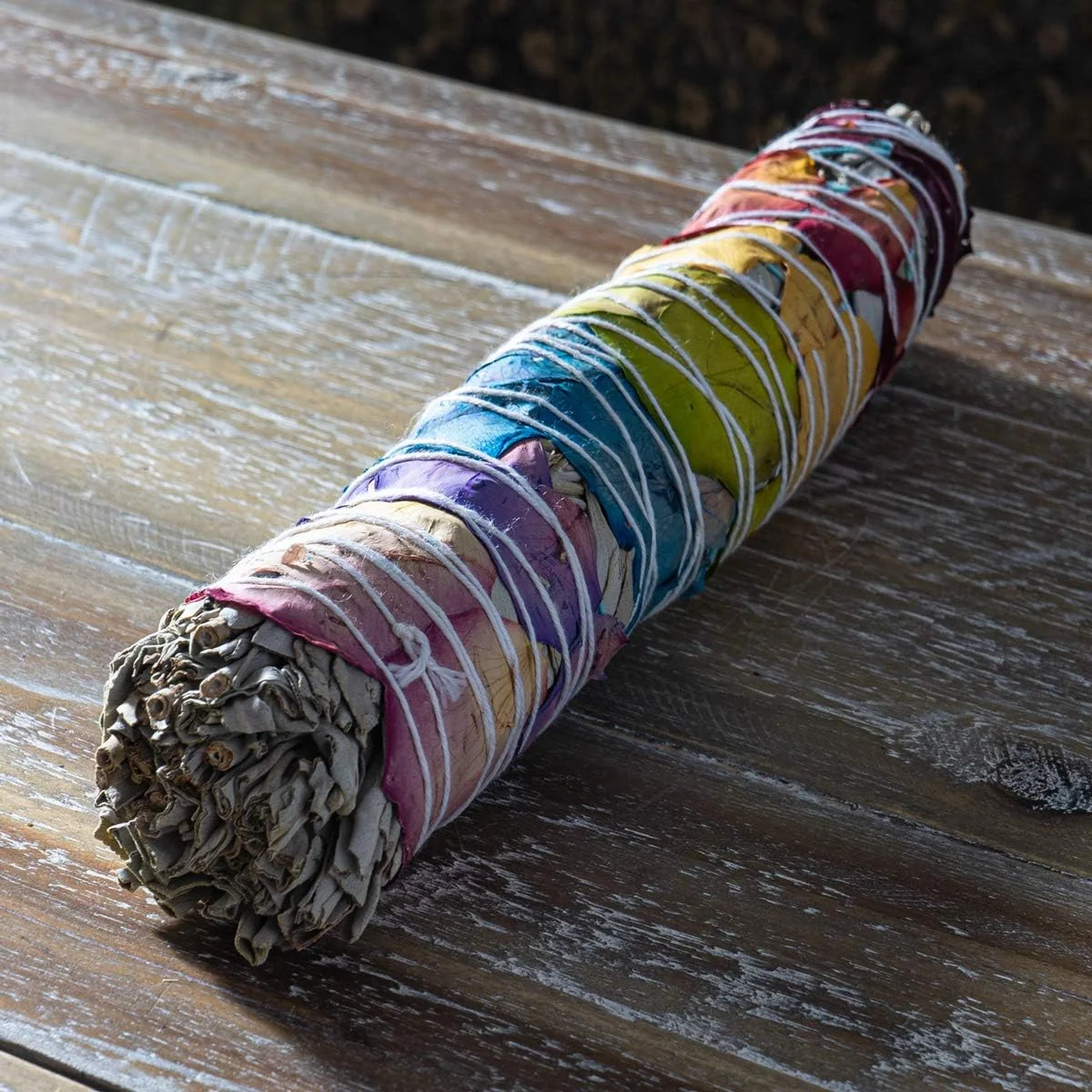 7 Chakra Rose Petal White Sage Smudge Sticks 9 Inch L Bundles Pack Of 2 Smudging And Cleansing Incense Sticks Energy Renewal (7 Chakra White Sage 9
