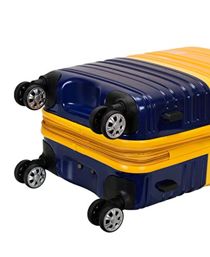 Rockland Melbourne Hardside Expandable Spinner Wheel Luggage, Two Tone Navy, Carry-On 20-Inch