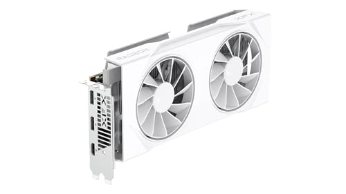 XFX Swift AMD Radeon RX 9060 XT OC White Gaming Edition with 8GB GDDR6 HDMI 2xDP, AMD RDNA 4 RX 9060XT RX-96TSW8GWQ