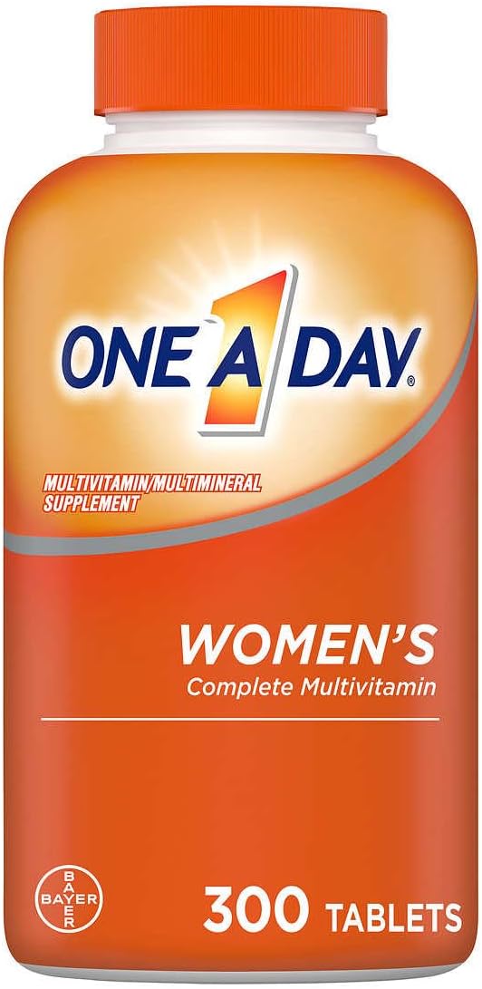 One A Day Women's Multivitamin Complete with Vitamin A, B, C, D, and E, Magnesium, Calcium and Zinc, 300 Tablets (Pack of 1)