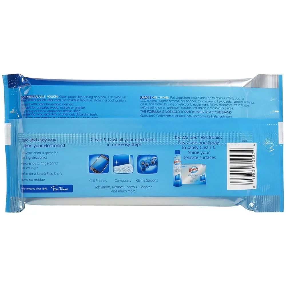 Windex Electronics Wipes Pre Moistened 25 Count, 3 Pack
