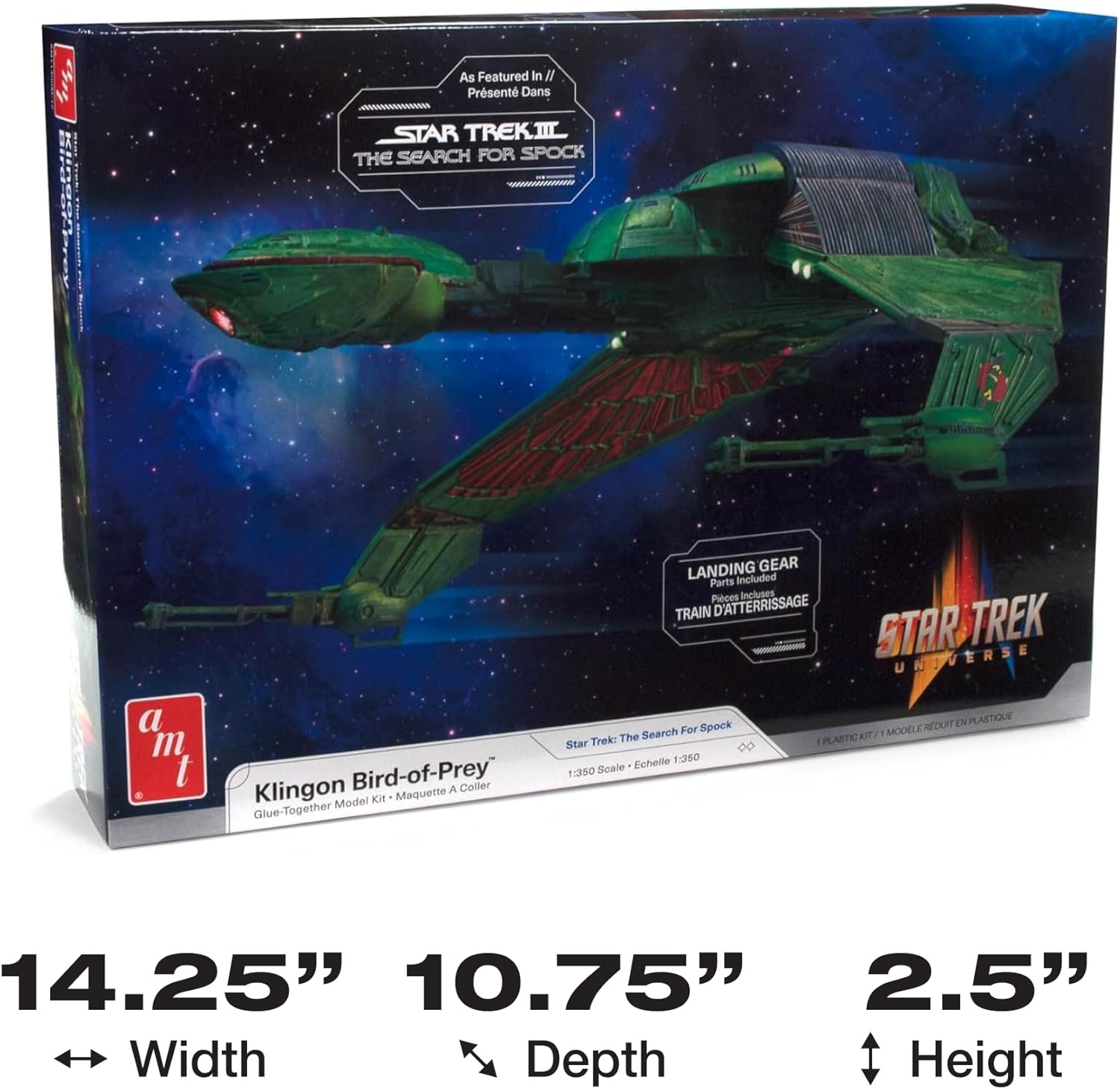 AMT Star Trek Klingon Bird of Prey 1:350 Scale Model Kit