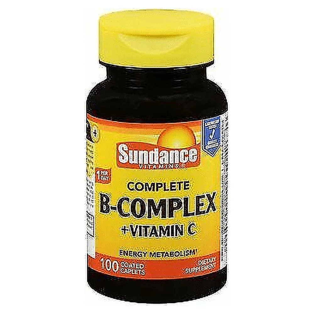 Sundance Vitamins B Complex & Vitamin C, Energy Metabolism, 100ct, 4-Pack
