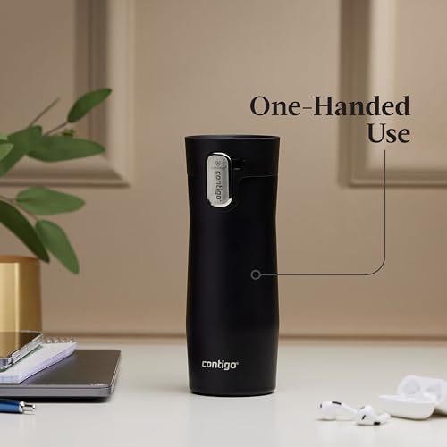Contigo AUTOSEAL West Loop Vacuum-Insulated Stainless Steel Travel Mug with Easy-Clean Lid 20 oz Sake