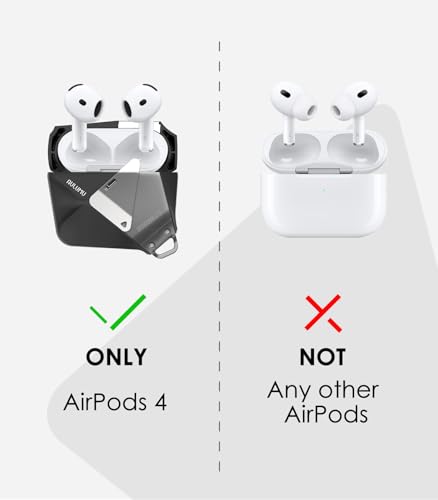 Aulumu A09 Geometric AirPods Pro 2 Case [2nd/1st Generation] with Lock | Protective Cover with Nylon Buckle | Alloy Armour | Compatible with Apple AirPods Pro(2023/2022/2019) - Gray