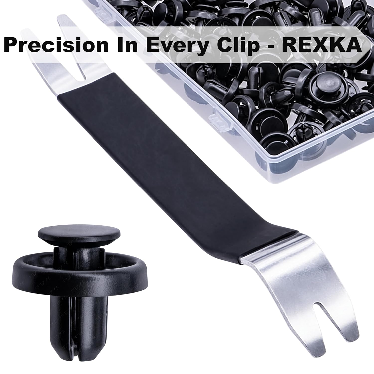 Rexka 41pcs Front Fender Liner & Engine Cover Push-Type Retainers Clips Fasteners for Subaru 909140065 BRZ Crosstrek Forester Impreza Legacy Outback WRX WRX STI XV Crosstrek - Auto Clips Remover