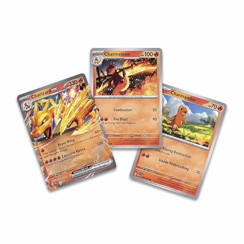 Pokémon TCG: Charizard ex Super-Premium Collection (3 Foil Promo Cards, 1 Card-Display Figure & 10 Booster Packs)