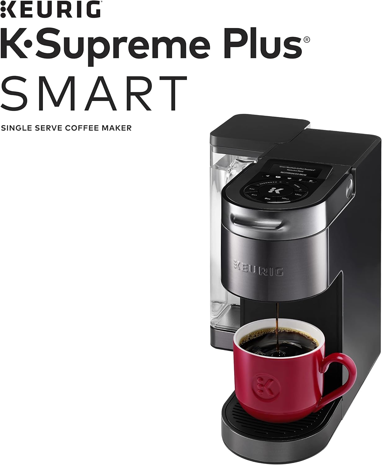 Keurig K-Supreme Plus SMART Single Serve Coffee Maker with Dunkin' Original Blend Medium Roast, 60 K-Cup Pods