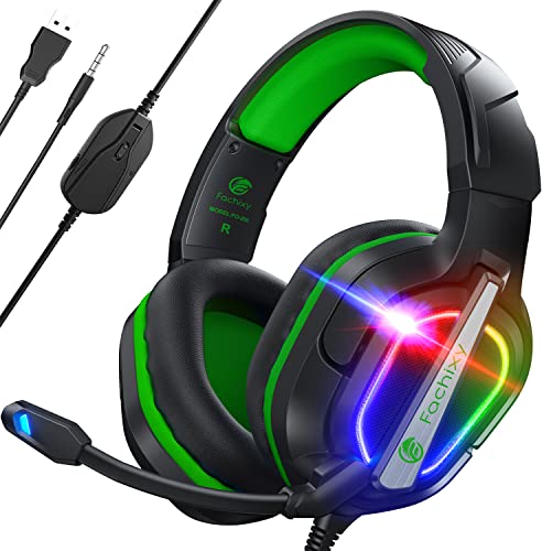 FC200 Wireless Gaming Headset for PS5, PS4-2.4GHz USB Foldable Headphones with Mic - 3D Stereo Bluetooth Headset with 50Hrs Battery Life, for Switch, PC, Mac, Mobile