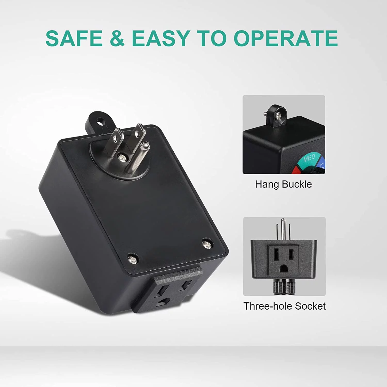 iPower 6-Pack Exhaust Variable Vent Adjuster Inline Duct Fan 350W HVAC Speed Controller, 6 Pack