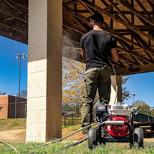 Simpson 61014 3500 PSI at 2.5 GPM Honda GX200 with AAA AX300 Axial Cam Pump Cold Water Professional Gas Pressure Washer PS61002-S