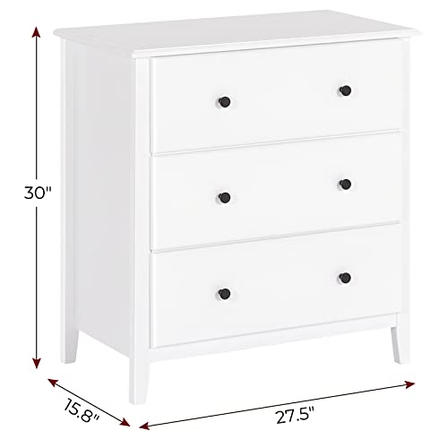 Hasuit White Dresser for Bedroom, 55.3'' Long Dresser Chest of Drawers, Large Capacity 6 Drawer Double Dresser, Solid Wood Storage Cabinet for Living Room, Hallway
