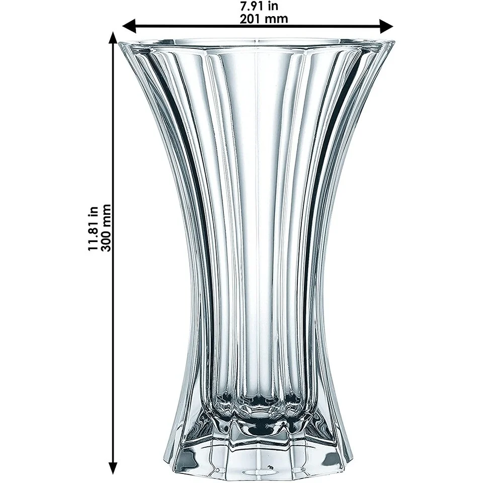 Nachtmann Saphir Crystal Vase 11.66