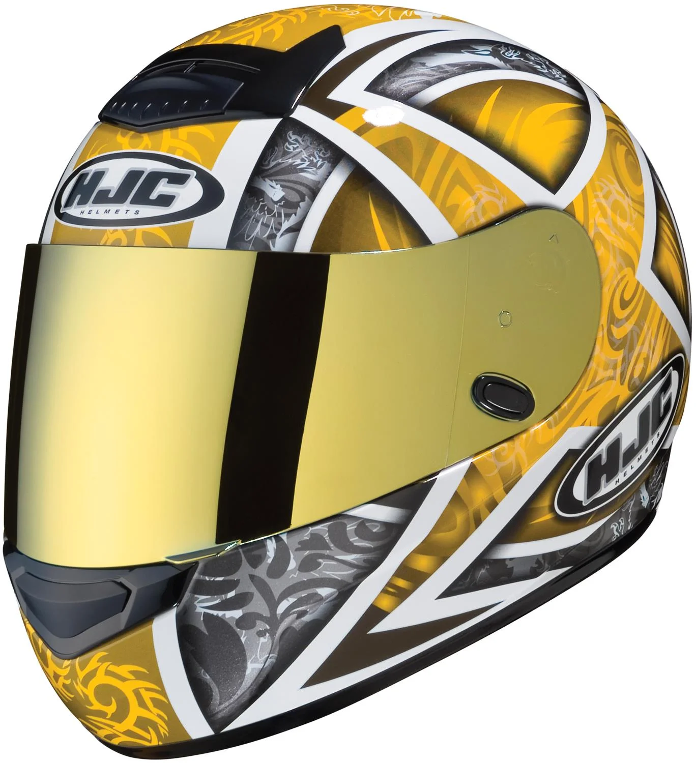 HJC HJ-20 Pinlock RST Color Mirror Coated Shield - Gold