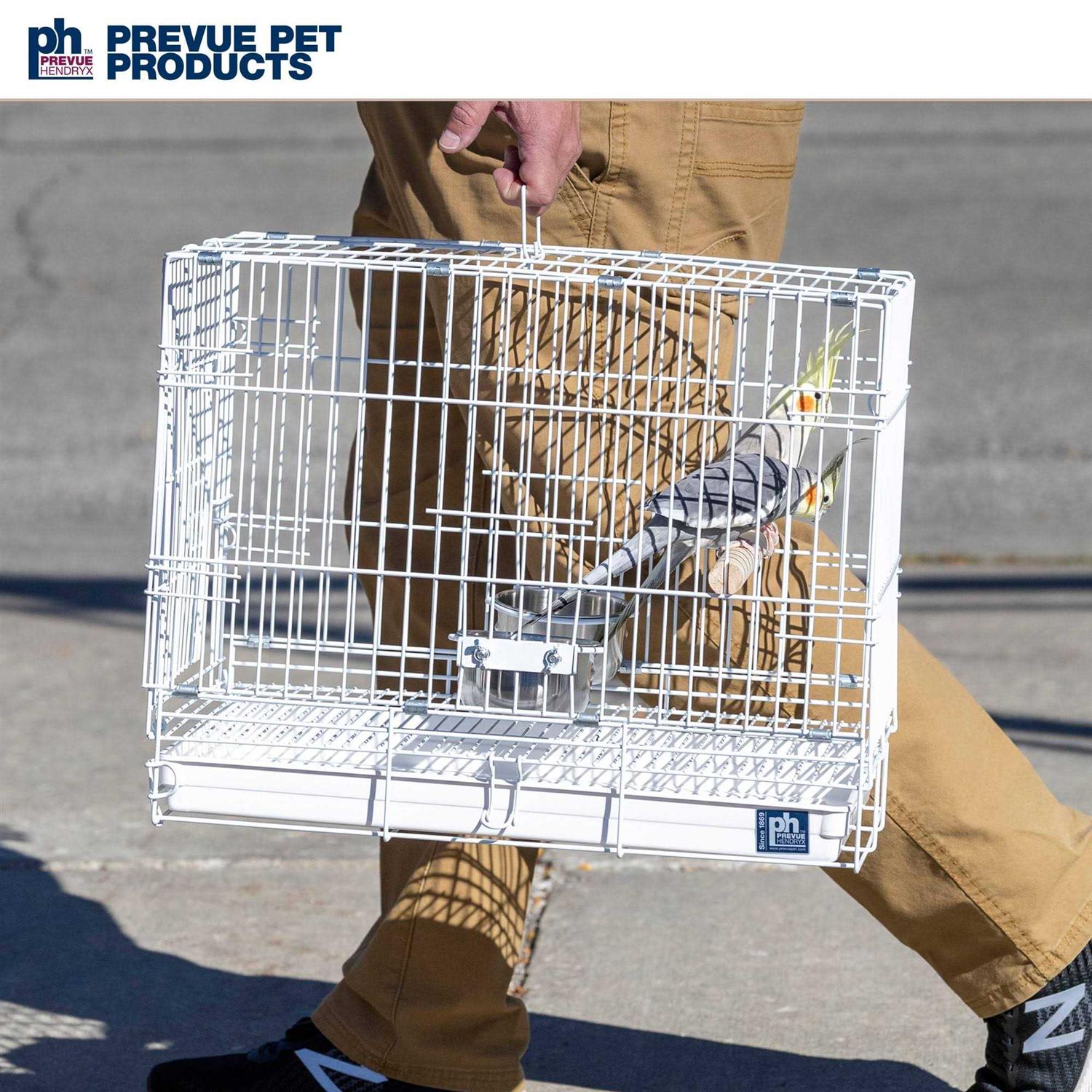Prevue Pet White Travel Bird Cage - Pet Supplies online store