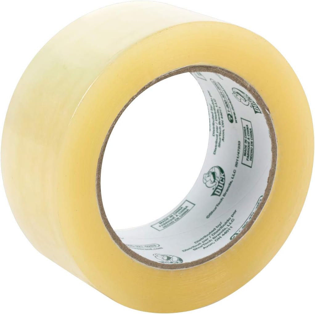 Duck Brand Standard Packaging Tape Refill, 6 Rolls, 1.88 Inch x 109 Yard, Clear (240968)