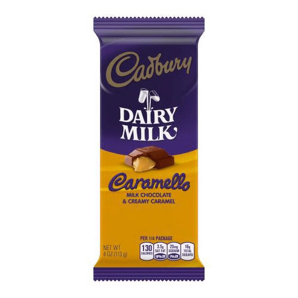 Cadbury Dairy Milk Caramello Bar Caramel - 4.0 Oz. (Pack of 48)