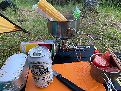 iClimb Ultralight Compact Camping Folding Table with Carry Bag (Blue - S)